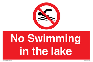 No Swimming in the lake